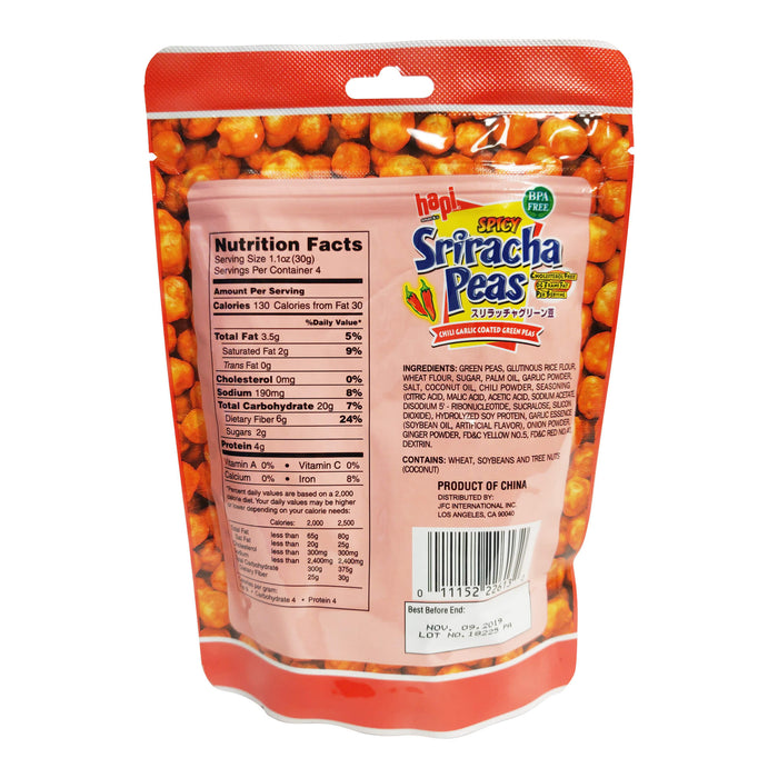 Hapi Spicy Sriracha Flavoured Peas (120G) [Best Before Date: 2027.03.08]