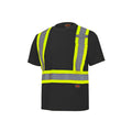 Pioneer Hi-Vis Work T-Shirt — Class 1, Black, Large