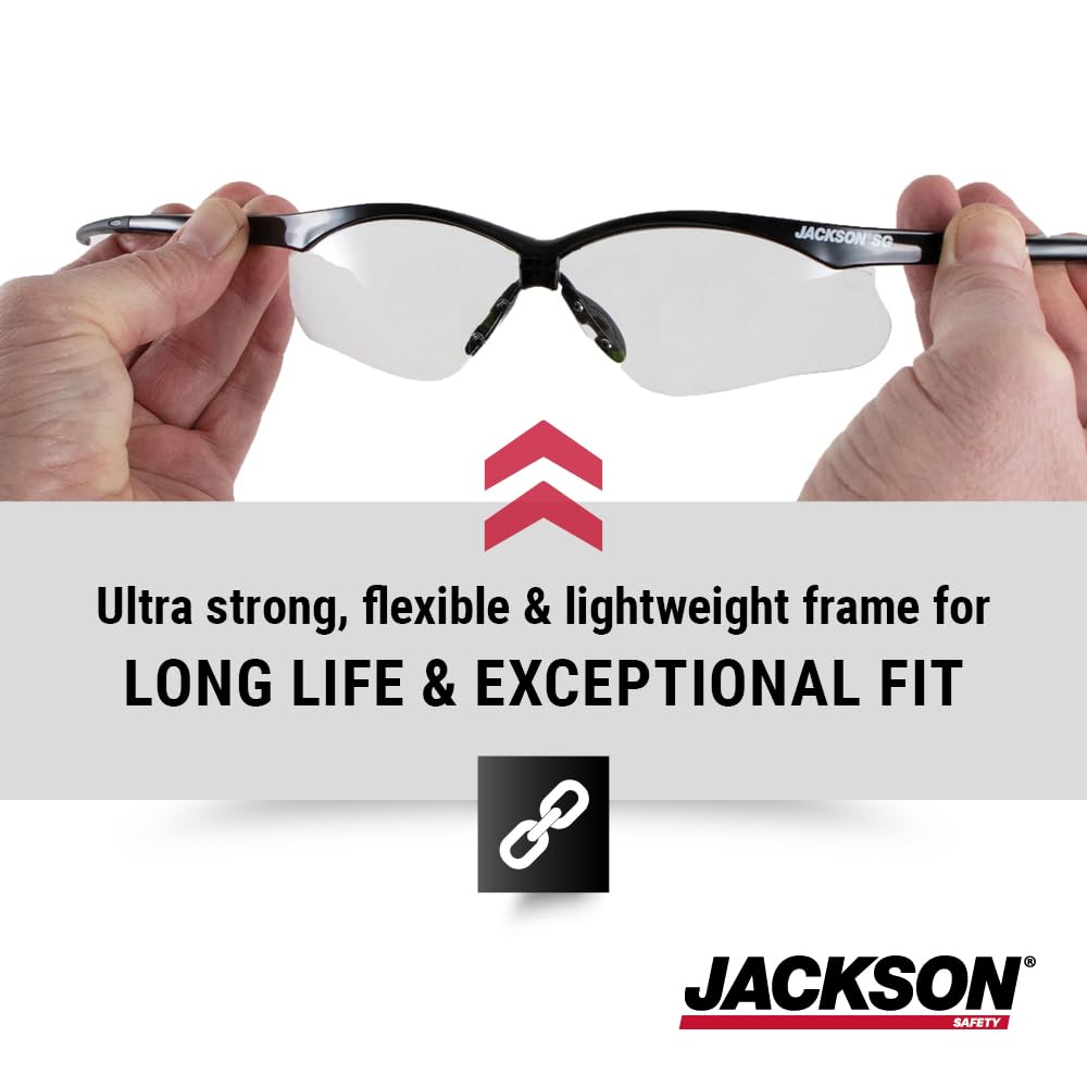 Jackson Safety SG Glasses (3-Pack) — CSA Z94.3, Black