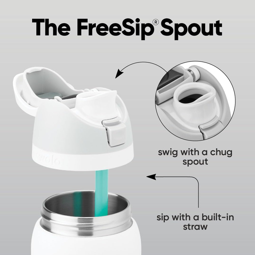 Owala FreeSip Insulated Stainless Steel Water Bottle with Straw, BPA-Free Sports Water Bottle, Great for Travel, 40 Oz, Sunny Daze 🍁 All In One Marketplace Canada
