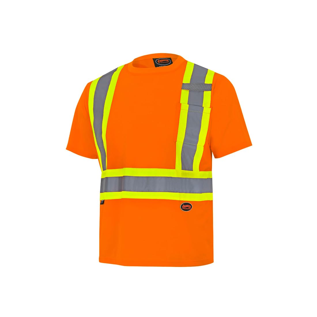 Pioneer Hi-Vis Work T-Shirt — Class 2, Orange, XL