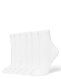 Hue Women's Mini Crew Sock 6 Pair Pack, White - 6 Pair Pack, One Size 🍁 All In One Marketplace Canada