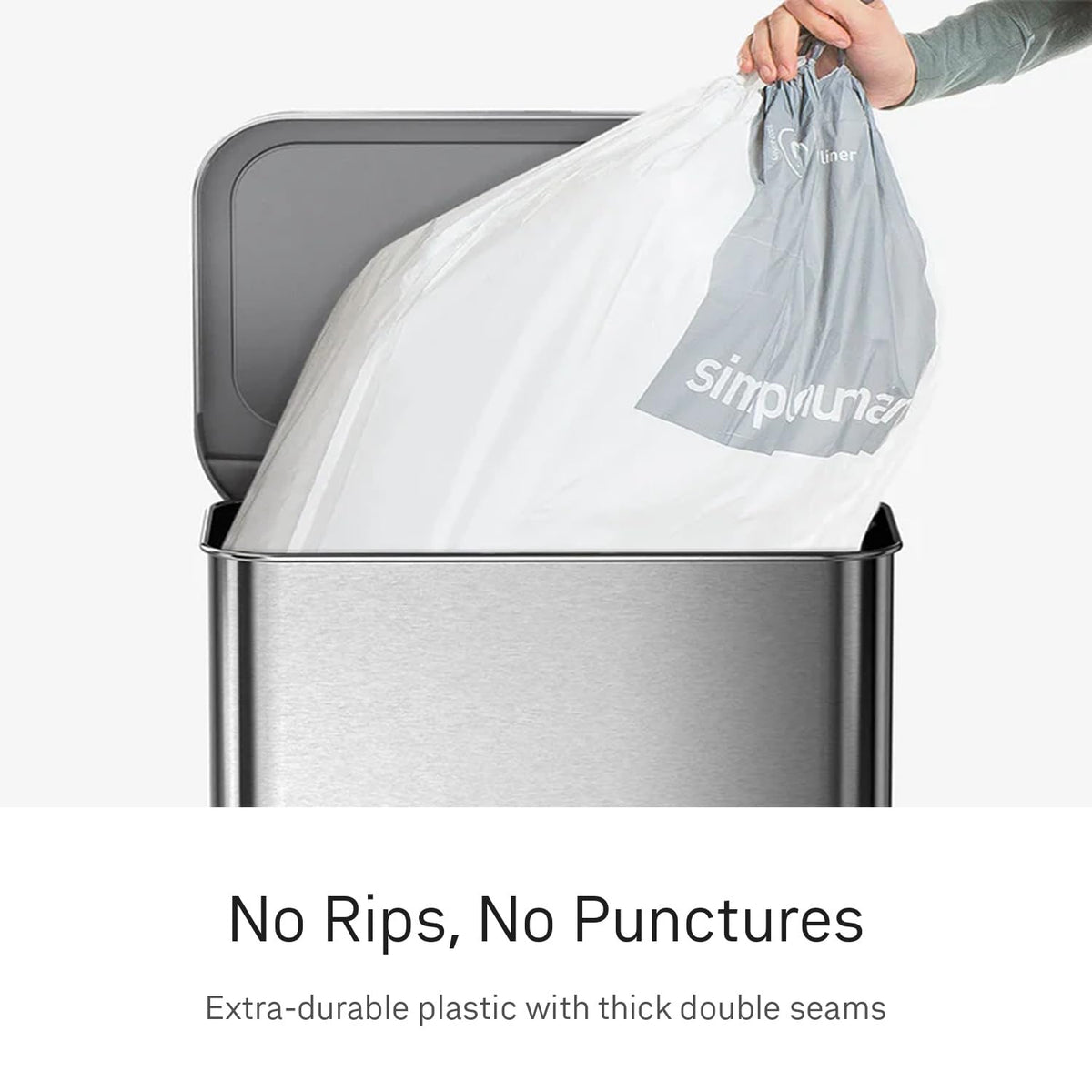 simplehuman Code K 100 Count, Dispenser Pack Custom Fit Liners, Drawstring Trash Bags, 35-45L / 9-12 Gallons, White 🍁 All In One Marketplace Canada