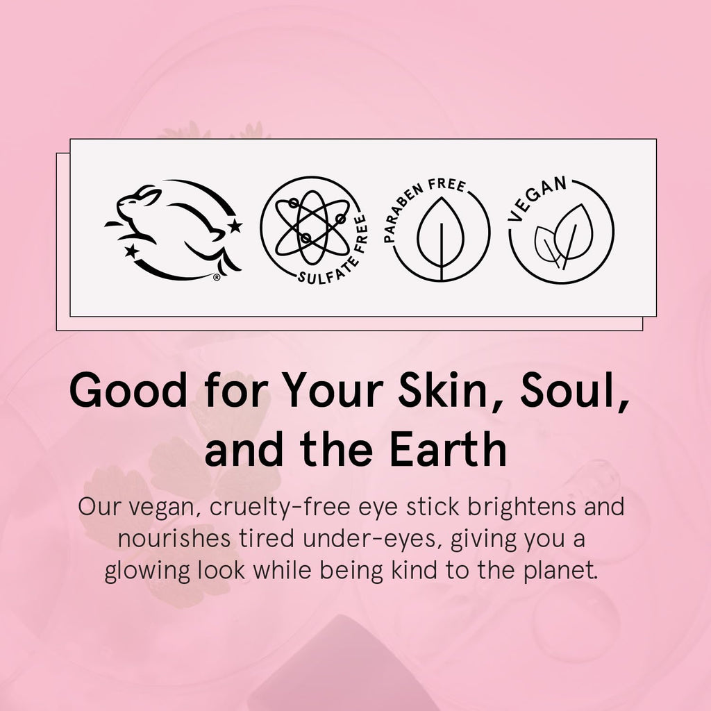 grace & stella Under Eye Brightener Balm Stick - Travel Essentials - Caffeine Eye Cream for Dark Circles, Puffiness, Wrinkles - Vegan Moisturizer Stick with Niacinamide, Hyaluronic Acid (0.13oz/3.5g) 🍁 All In One Marketplace Canada