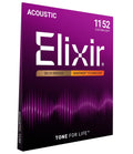 Elixir 80/20 Bronze Acoustic Guitar Strings with Nanoweb Coating - Custom Light 11-52 🍁 All In One Marketplace Canada