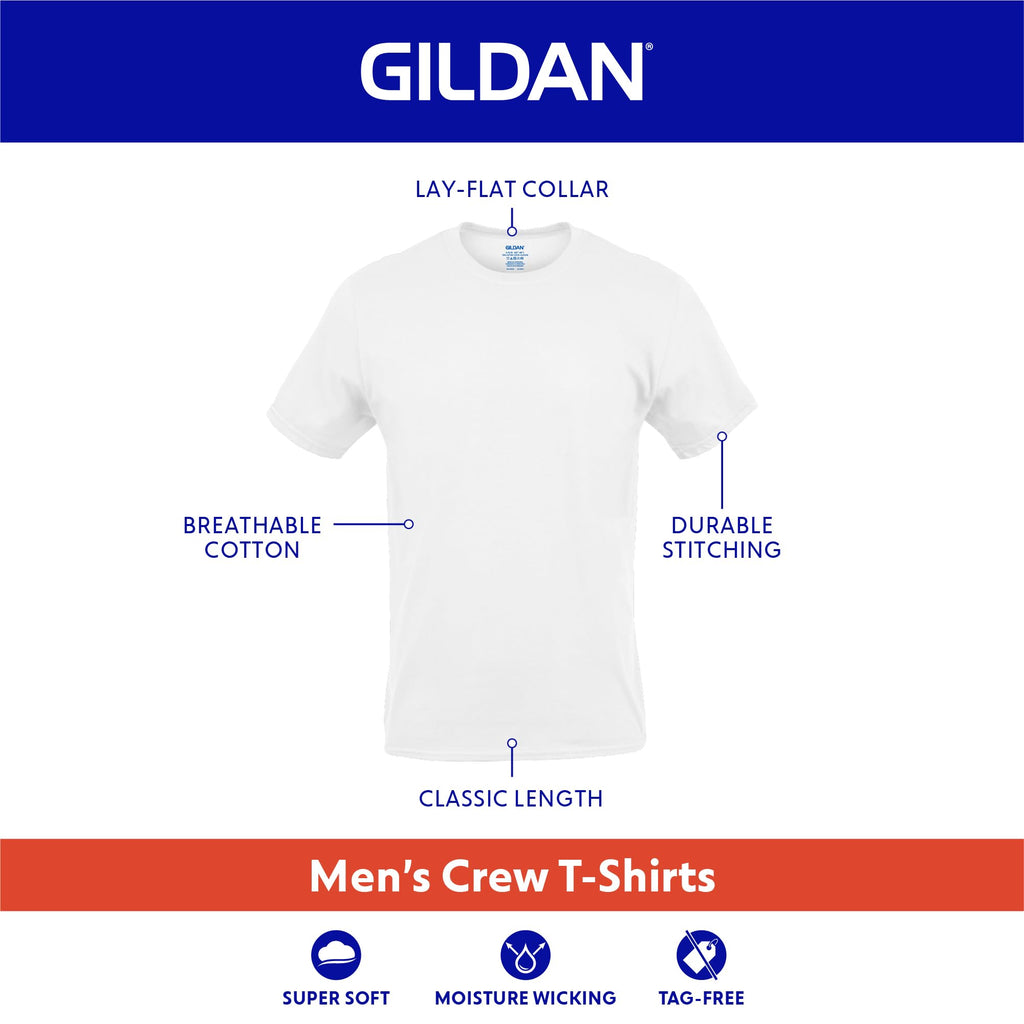 Gildan Men's Crew T-Shirts, Multipack, Style G1100, Black (12-Pack), Medium 🍁 All In One Marketplace Canada