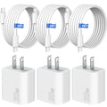 iPhone 16 15 Fast Charger [Apple MFi Certified] 3 Pack 20W USB C Wall Charger Block 6FT USB C to C Charger Cable Compatible with iPhone 16/iPhone 15/iPro/Pro Max,Pad Pro,Pad Mini/Air4 Phones 🍁 All In One Marketplace Canada