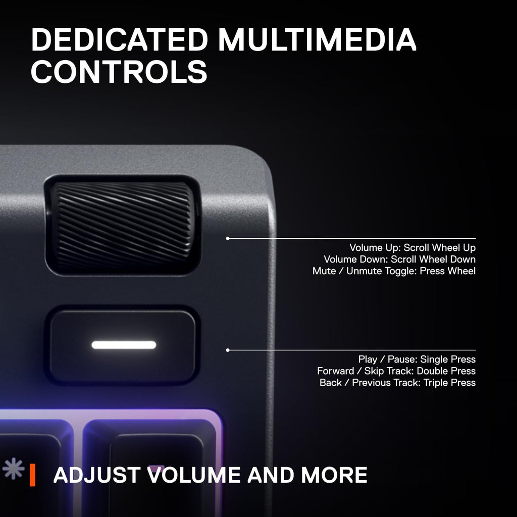 SteelSeries Apex 3 RGB Gaming Keyboard – 10-Zone RGB Illumination – IP32 Water Resistant – Premium Magnetic Wrist Rest (Whisper Quiet Gaming Switch) 🍁 All In One Marketplace Canada