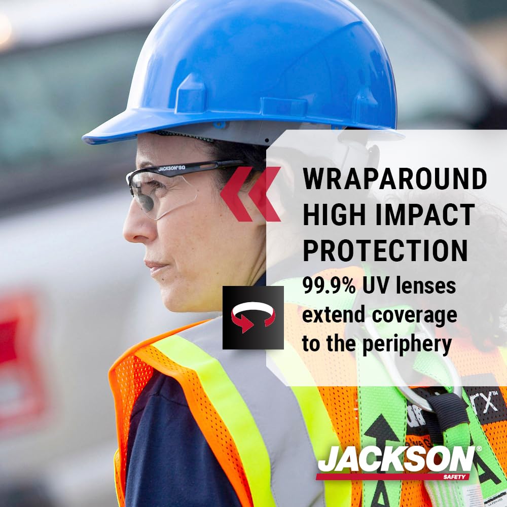 Jackson Safety SG Glasses (3-Pack) — CSA Z94.3, Black