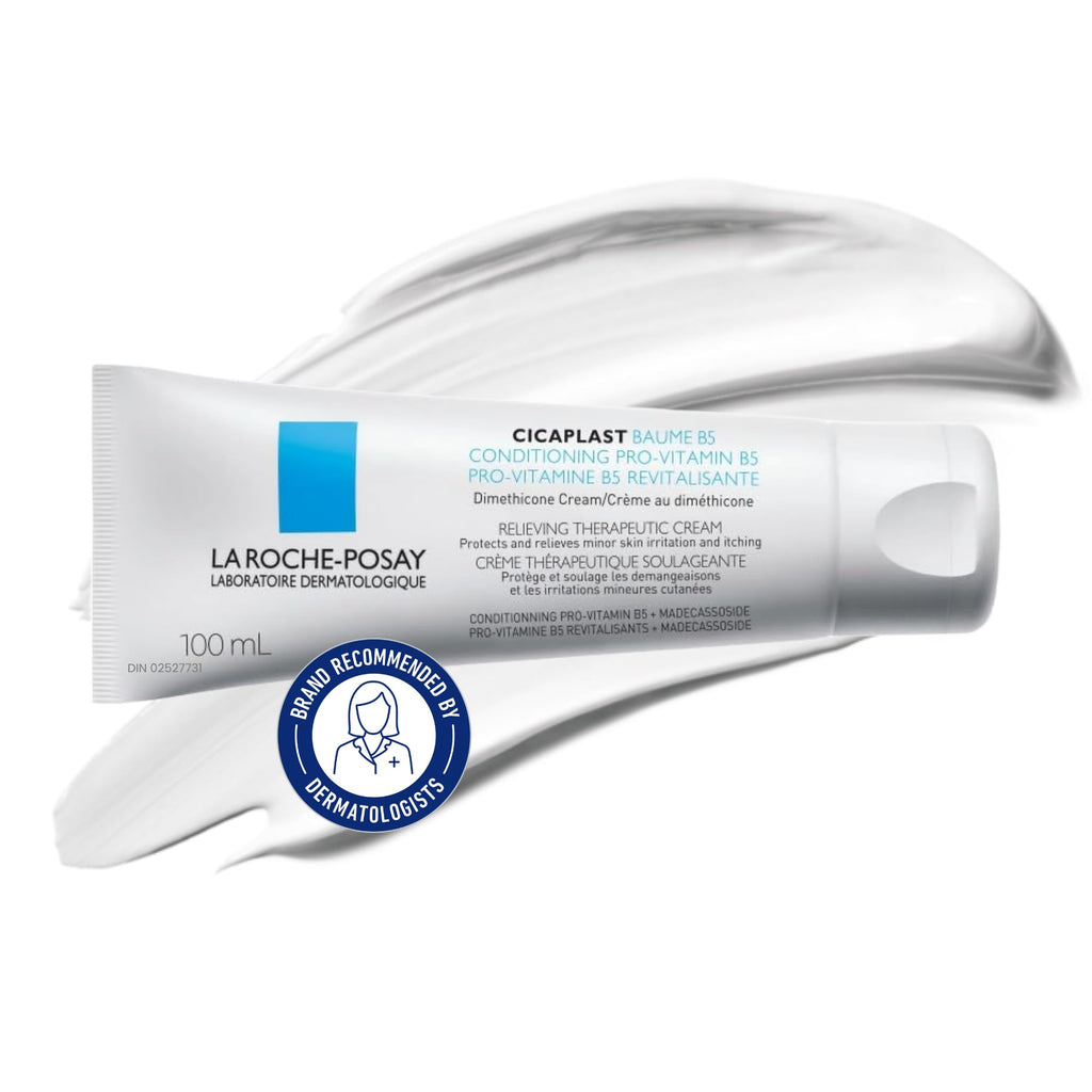 La Roche Posay Cicaplast Baume B5, Multi-Purpose Soothing Balm for Dry Skin, Absorbs Quickly, Non-Sticky, Glassy Skin Finish, for Face or Body, Suitable for the Whole Family, Fragrance Free, 40ml 🍁 All In One Marketplace Canada
