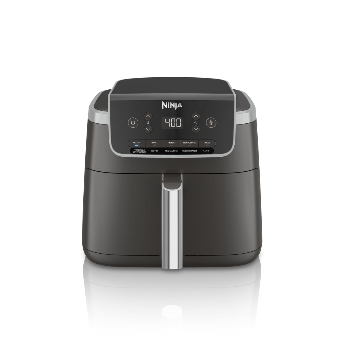 Ninja Air Fryer Pro 5-in-1, 5 QT Capacity, Air Fry, Bake, Roast, Reheat, and Dehydrate, Air Crisp Technology, Nonstick Basket & Crisper Plate, Grey, AF142C 🍁 All In One Marketplace Canada