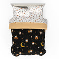 Sanrio Hello Kitty Halloween Pumpkin Queen Bed Set – Super Soft & Cozy 5 Piece Reversible Comforter and Sheet Set (Officially Licensed Product) by Franco