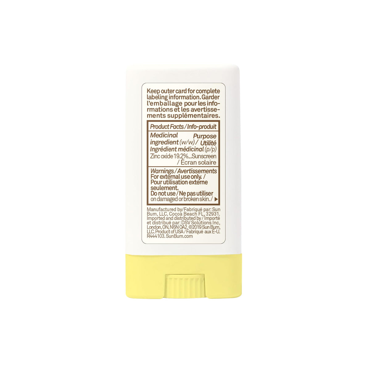 Sun Bum Baby Bum Spf 50 Sunscreen Face Stick | Mineral Uva/uvb Face and Body Protection for Sensitive Skin | Fragrance Free | Travel size | 13g 🍁 All In One Marketplace Canada