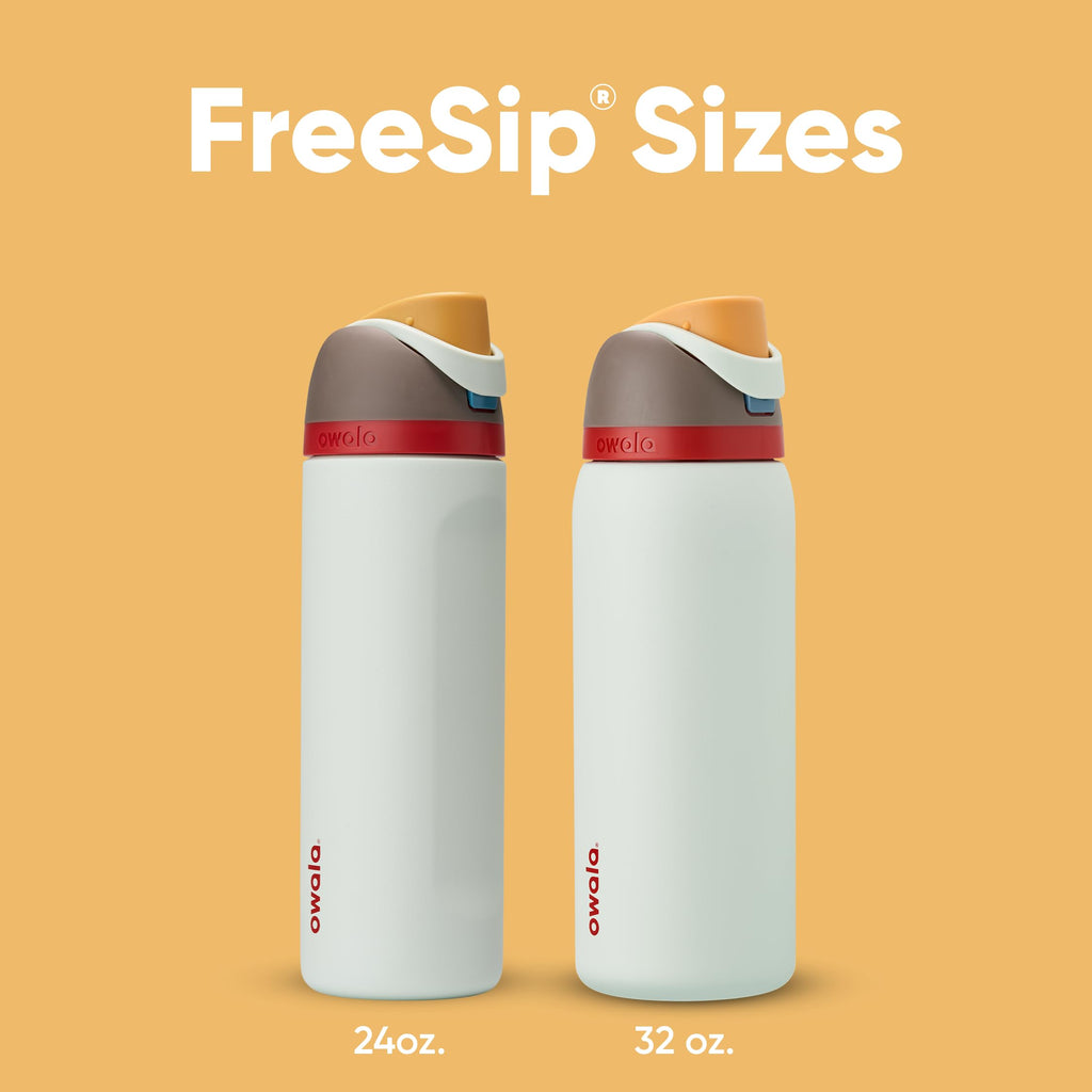 Owala FreeSip Insulated Stainless Steel Water Bottle with Straw for Sports and Travel, BPA-Free, 24-oz, Boneyard 🍁 All In One Marketplace Canada