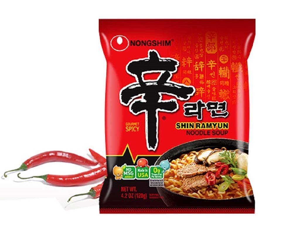 NongShim Shin Ramyun Spicy Noodle Soup — 16 Pack