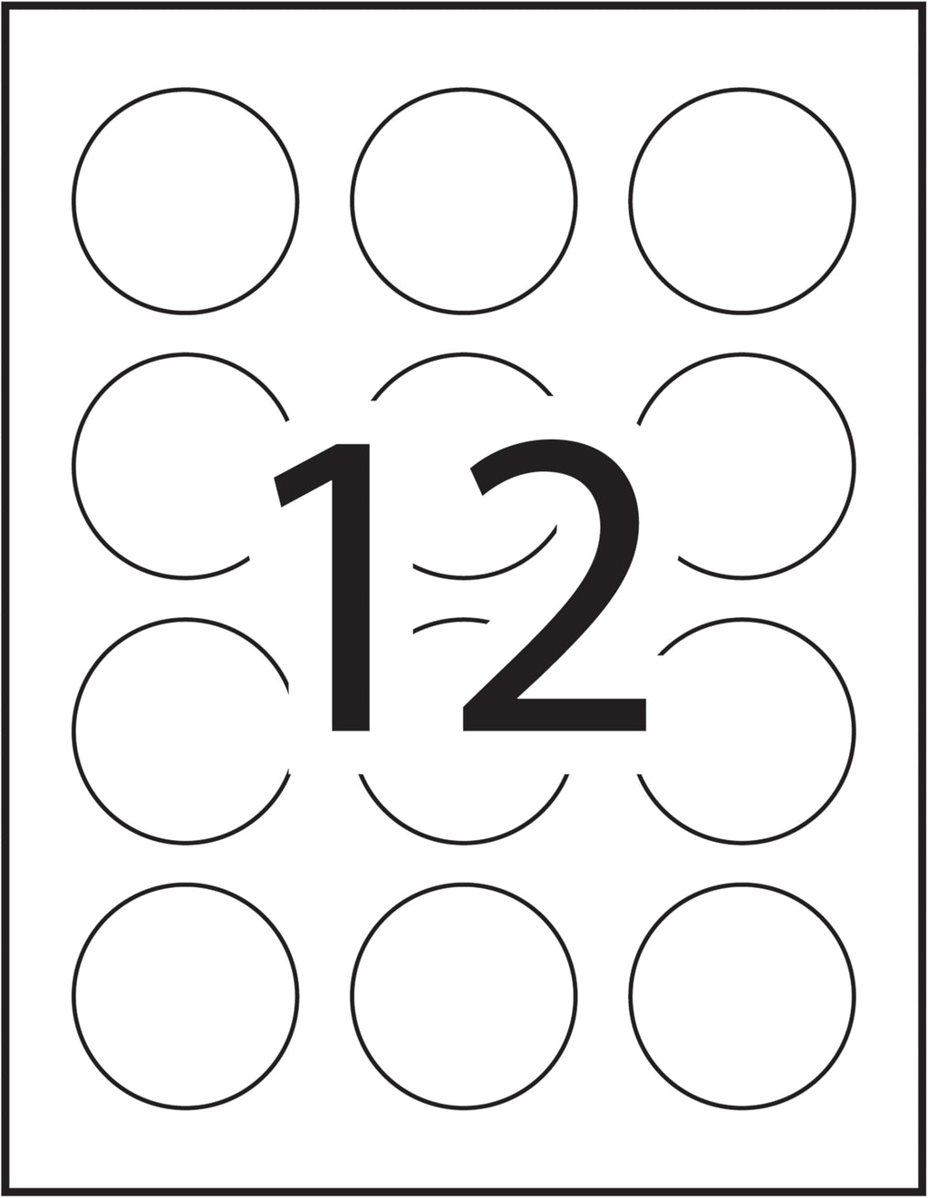 Avery 2" Inch Round Labels, Glossy White, Permanent, 120 Labels, Inkjet/Laser (22807) Made in Canada 🍁 All In One Marketplace Canada