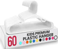Utopia Home Kids Hangers - Plastic Baby Hangers for Closet - Childrens Hangers for Clothes & Infant Hangers for Closet - Ideal for Everyday Standard Use (White, Pack of 60) 🍁 All In One Marketplace Canada
