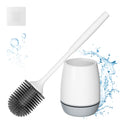 Hibbent Toilet Brush with Ventilated Drying Holder, Silicone Toilet Bowl Brush Bathroom Cleaning Bowl Brush Kit Sturdy Cleaning Toilet Brush, Floor Standing & Wall Mounted Without Drilling 🍁 All In One Marketplace Canada