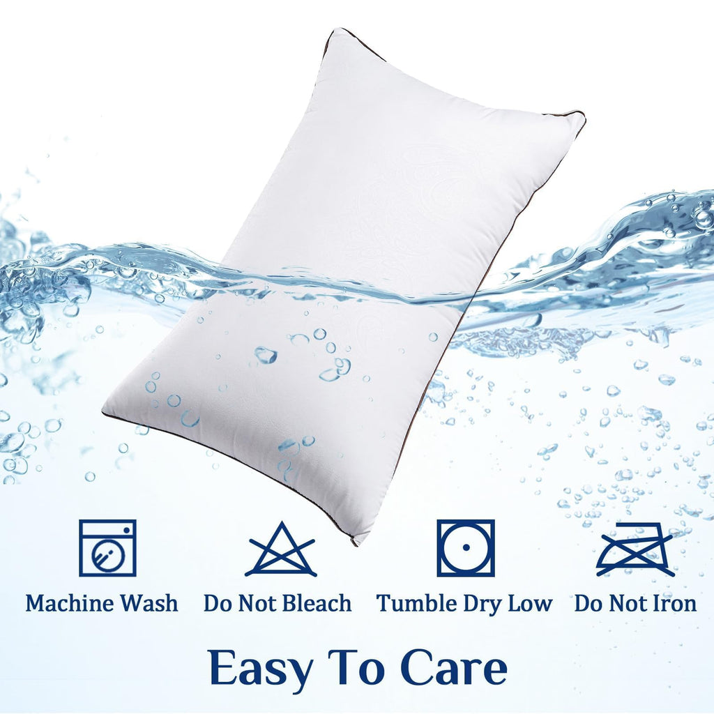 JOLLYVOGUE King Size Pillows 2 Pack for Sleeping, Soft and Supportive Bed Pillows for Side Back and Stomach Sleeper, Down Alternative Hotel Collection Pillows 2 Pack 🍁 All In One Marketplace Canada