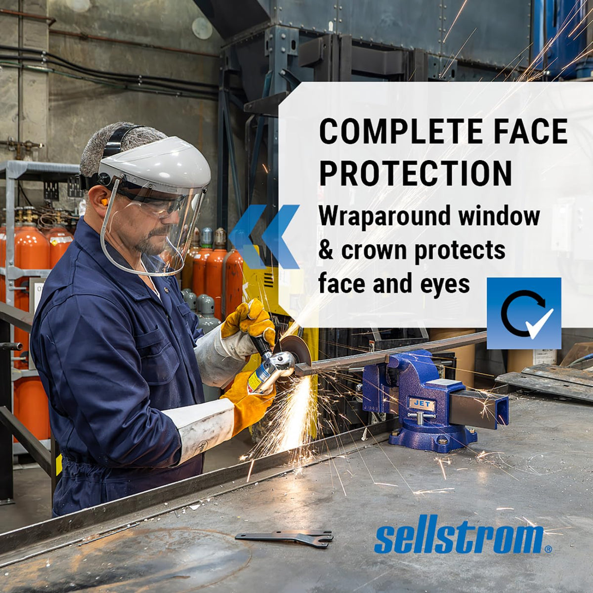 Sellstrom Advantage Face Shield — CSA Z94.3, Clear