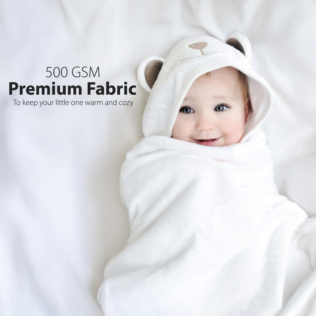 Premium Ultra Soft Organic Bamboo Baby Hooded Towel with Unique Design – Hypoallergenic Baby Towels for Infant and Toddler – Suitable as Baby Gifts 🍁 All In One Marketplace Canada
