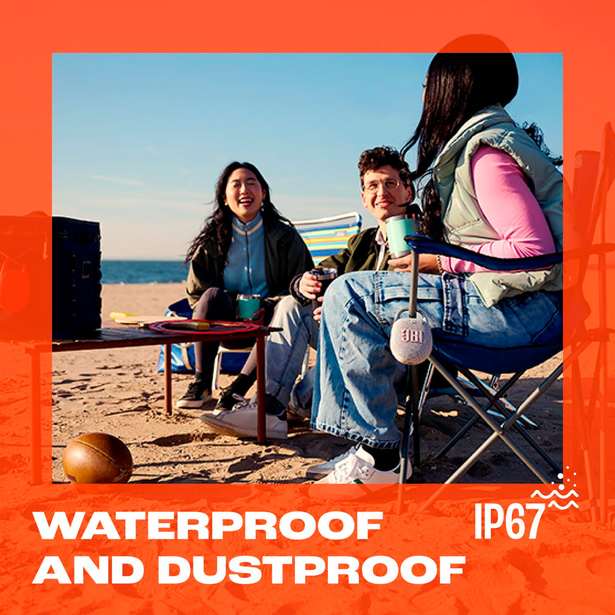 JBL Clip 5 - Ultra-Portable, Waterproof & Dustproof Bluetooth Speaker, Big Pro Sound with Punchy bass, Integrated Carabiner, Up to 12 Hours of Play, Made in Part with Recycled Materials (Pink) 🍁 All In One Marketplace Canada