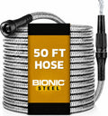 Bionic Steel Metal Garden Hose 50ft, Rust Proof 304 Stainless Steel Water Hose with Aluminum Fittings, Flexible & Heavy Duty Hose, Lightweight, Kink Free & Easy Coil Outdoor Hose - 2026 Model 🍁 All In One Marketplace Canada