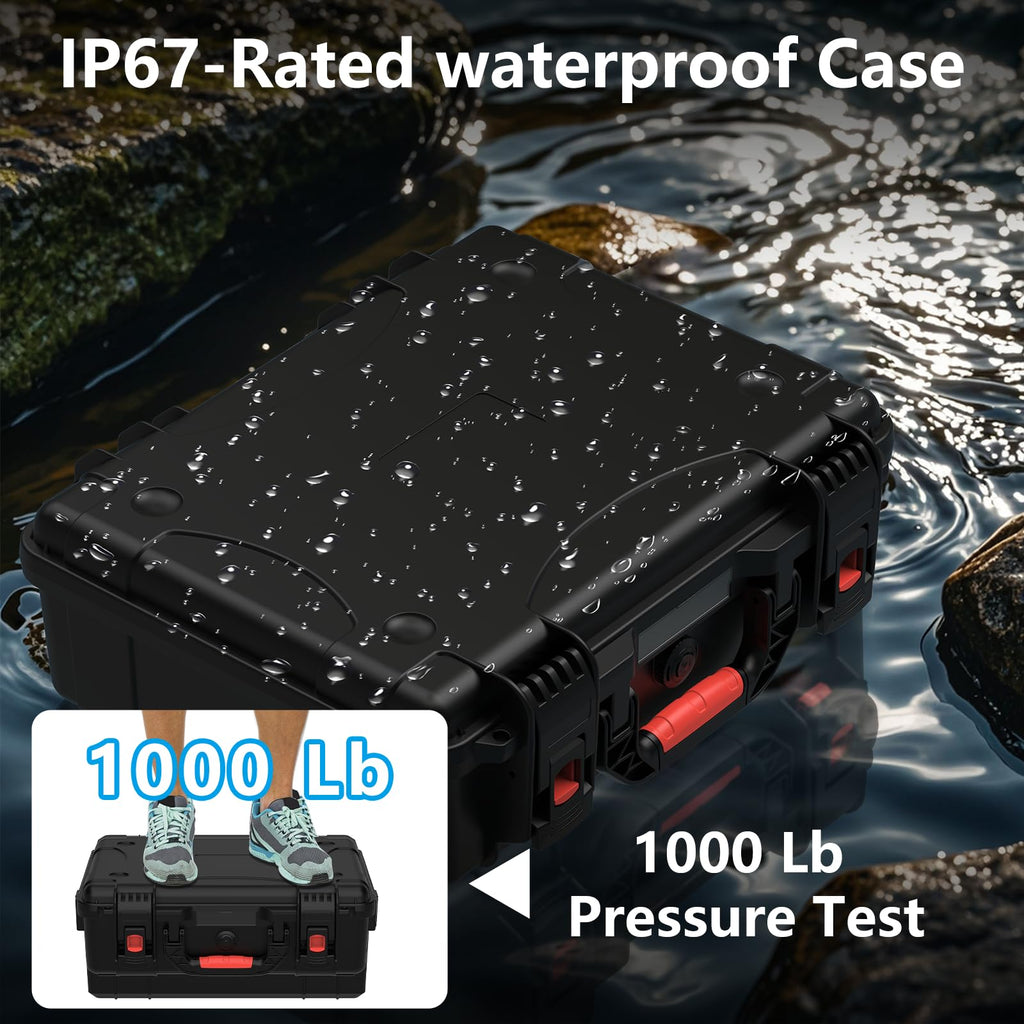 MEKEET Starlink Mini Case, IP67 Waterproof Hard case Fits Star Link Mini Dish, Portable Shoulder Dual Carry Options with Precision Cut Foam for Starlink Accessories,Ideal for Travel and Camping 🍁 All In One Marketplace Canada