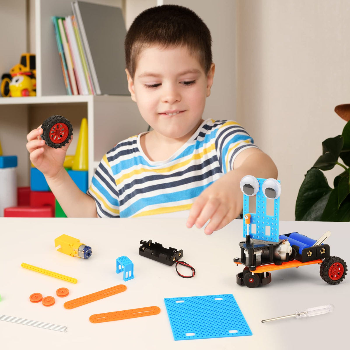 STEM Toys Science Kit for Kids 6-8 8-10 10-12, Crafts for Boys Girls Gifts 9-12 Years Old, STEM Building Robot Car Toys for Birthday Gift Ideas Age 8 9 10 11 12