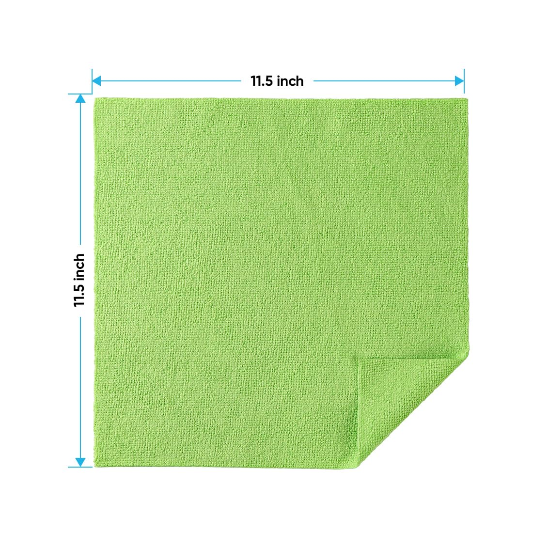 HOMEXCEL Microfiber Cleaning Cloths 100 Pack, Highly Absorbent Cleaning Towels, Lint Free & Scratch-Free Cleaning Rags for House, Kitchen and Car, Multi-Color Microfiber Towels 11.5 x 11.5 inch 🍁 All In One Marketplace Canada