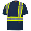 Pioneer Hi-Vis Work T-Shirt — Class 1, Navy, Large