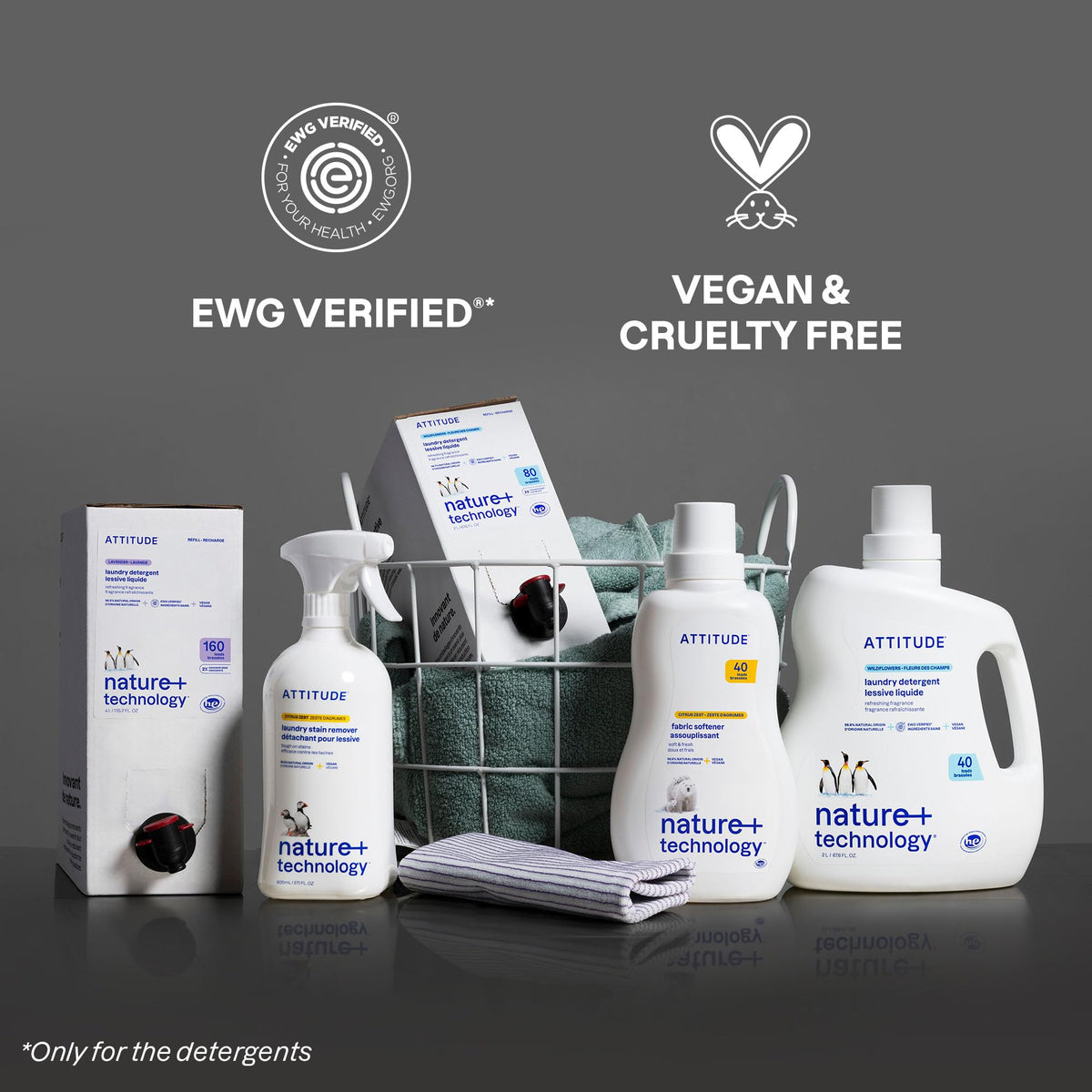 ATTITUDE Liquid Laundry Detergent Refill, EWG Verified, HE Compatible, Plant-Based & Vegan, Natural Laundry Soap, Made in Canada, Citrus Zest Scent, 160 Loads, 4 Liters 🍁 All In One Marketplace Canada