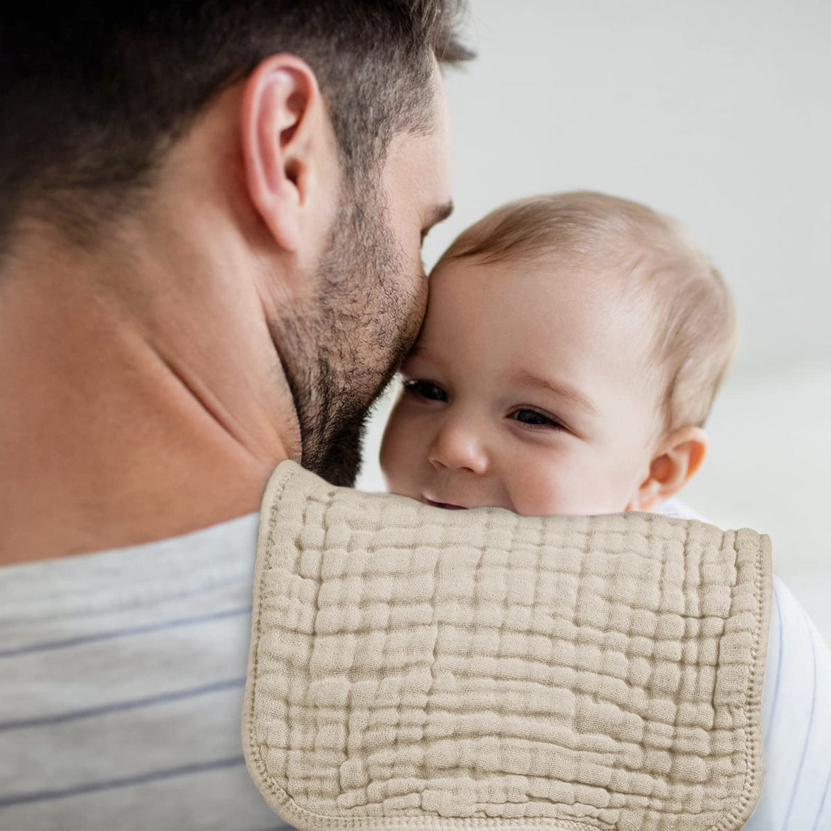 Looxii Muslin Burp Cloths 6 Pack 100% Cotton Muslin Cloths Large 20''x10'' Extra Soft Absorbent Burping Cloth for Baby Boys and Girls (Multicolor) 🍁 All In One Marketplace Canada