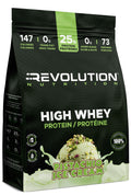 Revolution Nutrition, High Whey, Protein Powder 6LB bag, Whey Protein, Gluten Free, 25g of Protein Per Scoop, 2.7kg, 73 Servings (Pistachio Ice Cream, 6 Pound Bag) 🍁 All In One Marketplace Canada