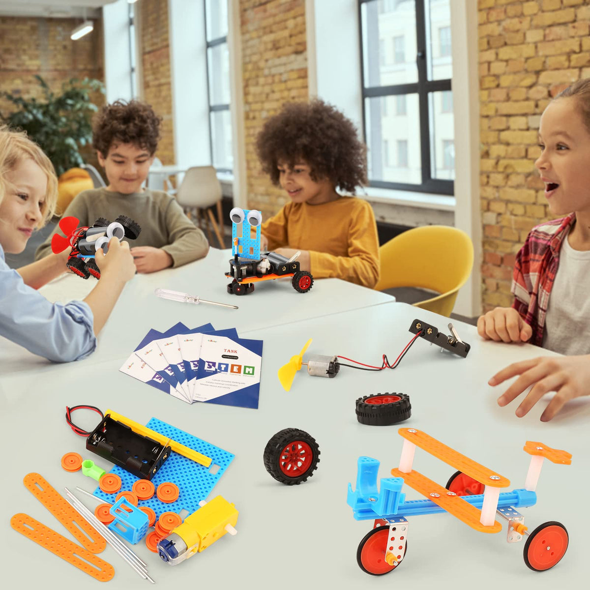 STEM Toys Science Kit for Kids 6-8 8-10 10-12, Crafts for Boys Girls Gifts 9-12 Years Old, STEM Building Robot Car Toys for Birthday Gift Ideas Age 8 9 10 11 12