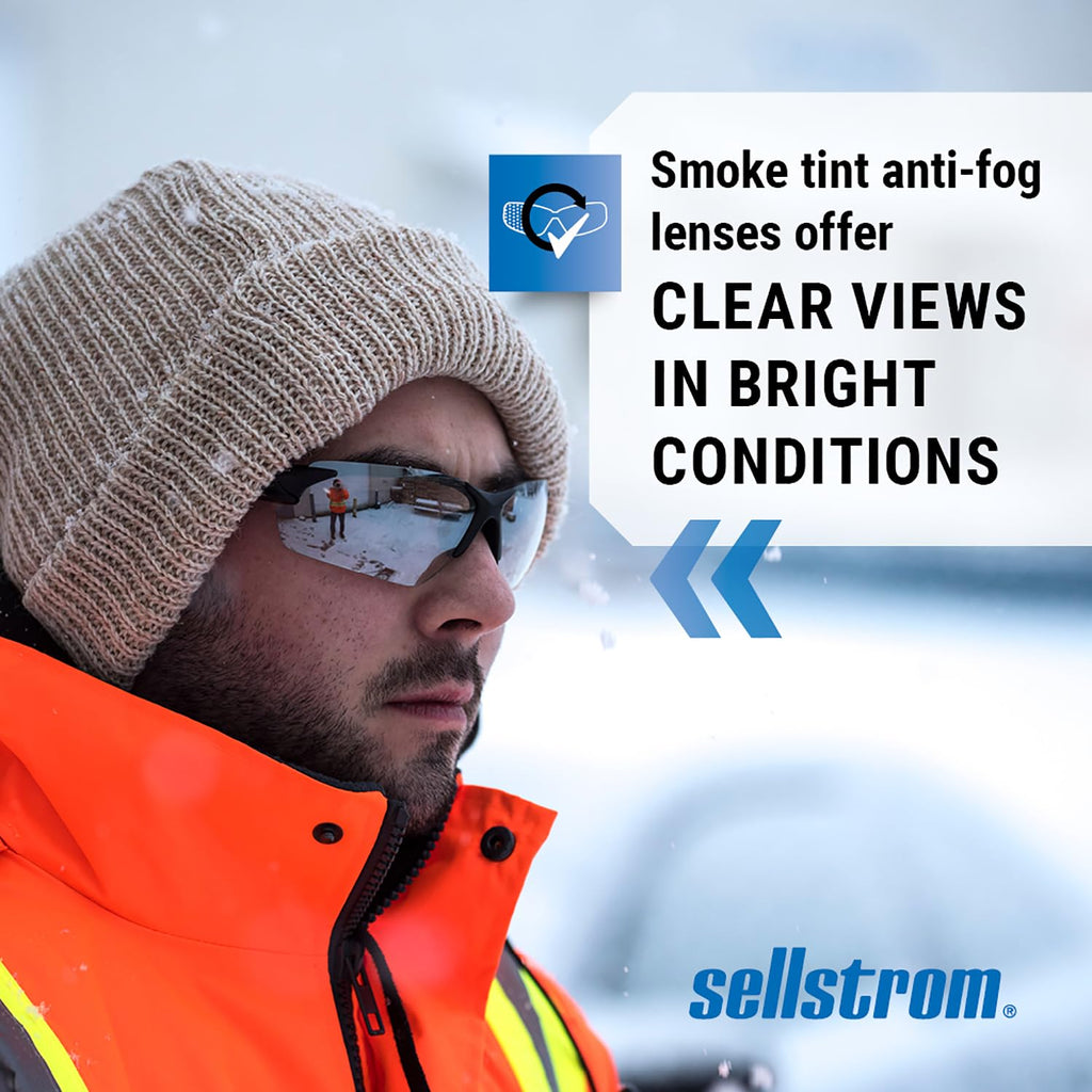 Sellstrom XP450 Anti-Fog Safety Glasses — CSA Z94.3, Smoke