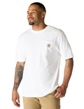 Carhartt Men's K87 Workwear Short Sleeve T-Shirt (Regular and Big & Tall Sizes), White, Large 🍁 All In One Marketplace Canada
