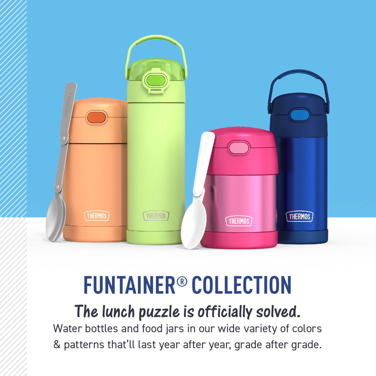 THERMOS FUNTAINER Water Bottle with Straw, 14oz, Cool Caticorns 🍁 All In One Marketplace Canada