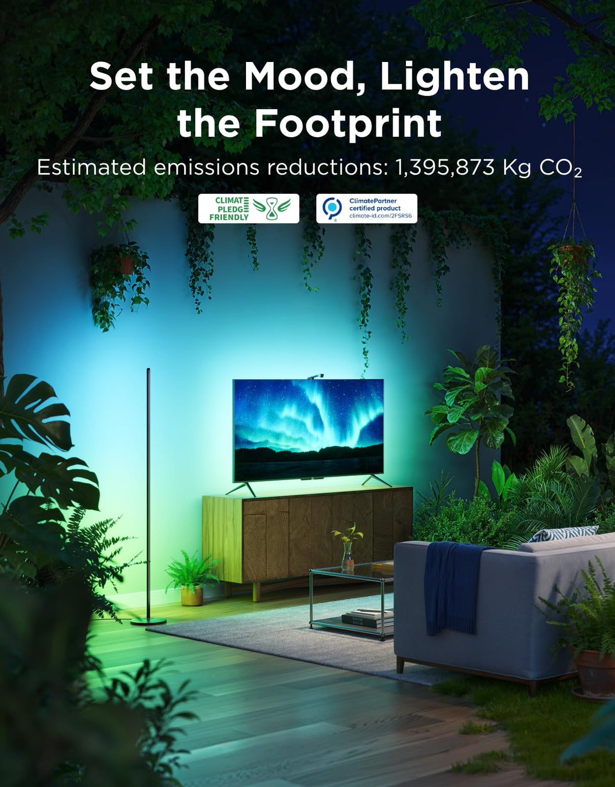 Govee Floor Lamp Basic, 1000lm LED Corner Lamp Compatible with SmartThings, Matter, Alexa, Standing Lamp with Music Mode and 16 Million DIY Colors, 85 Dynamic Scene, Modern Floor Lamp for Living Room 🍁 All In One Marketplace Canada