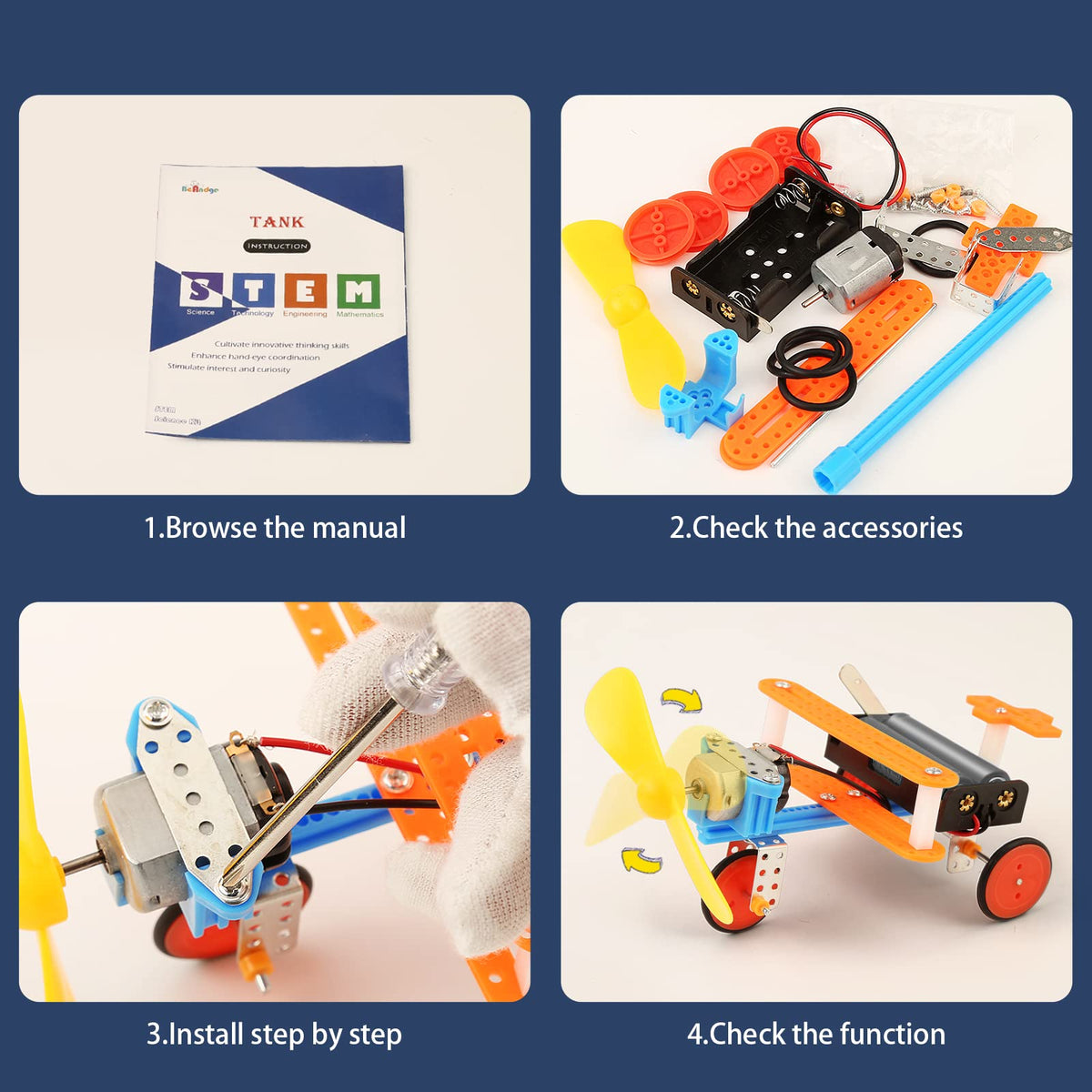 STEM Toys Science Kit for Kids 6-8 8-10 10-12, Crafts for Boys Girls Gifts 9-12 Years Old, STEM Building Robot Car Toys for Birthday Gift Ideas Age 8 9 10 11 12