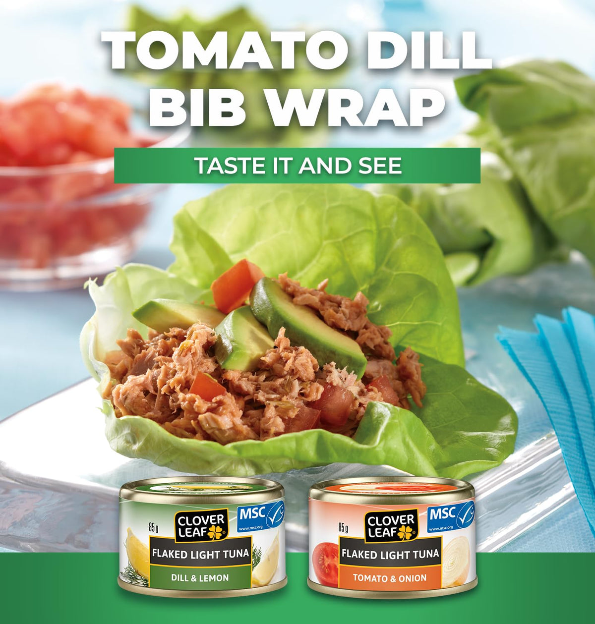 Clover Leaf Tomato & Onion Tuna — 24 × 85 g