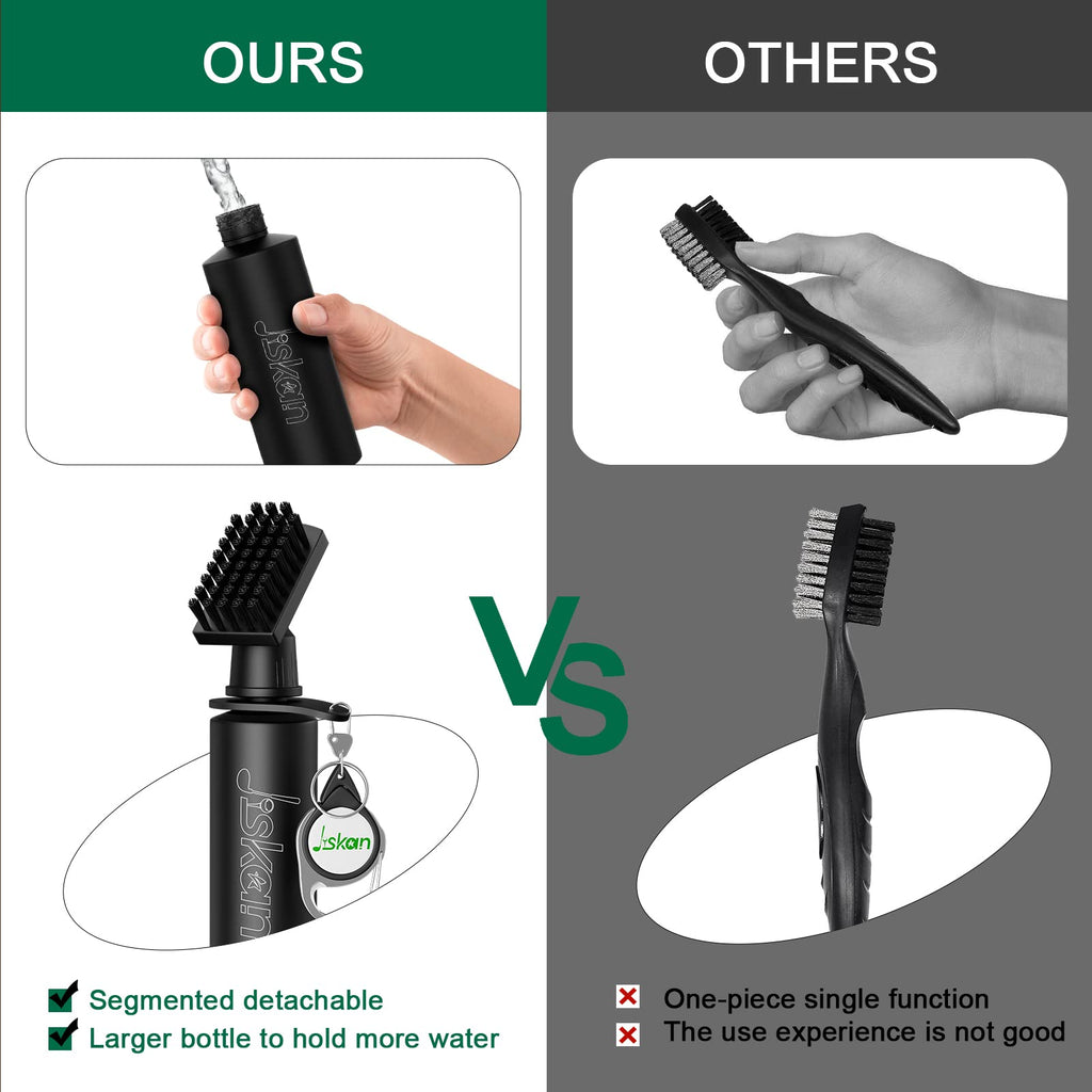 Jiskan Pro Golf Club Brush Cleaner with Retainer Clip and Squeeze Water Bottle 7.5 Inches Holds 4 Ounces of Water, Essentials Golf Accessories for Men Best Gifts for Men 🍁 All In One Marketplace Canada