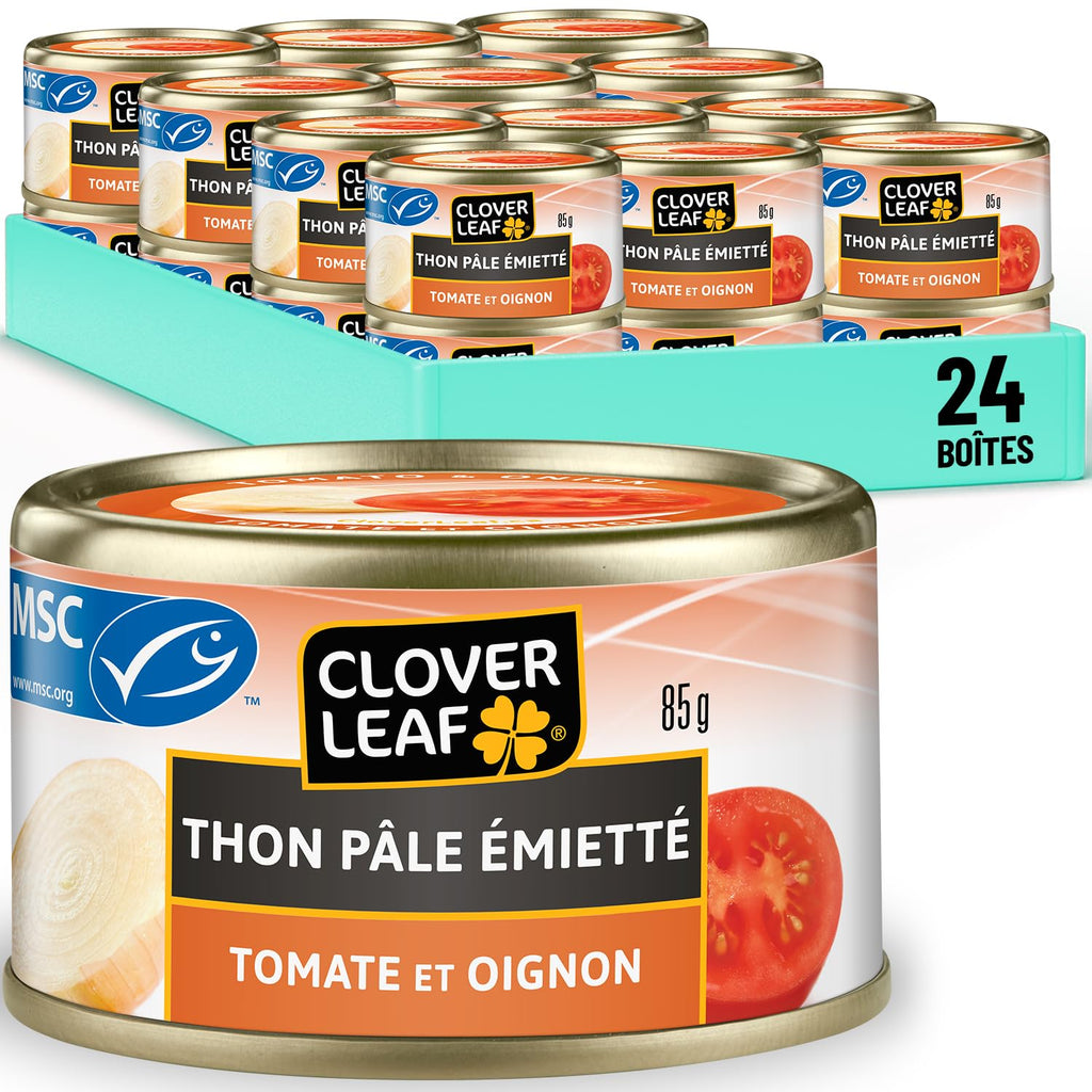 Clover Leaf Tomato & Onion Tuna — 24 × 85 g
