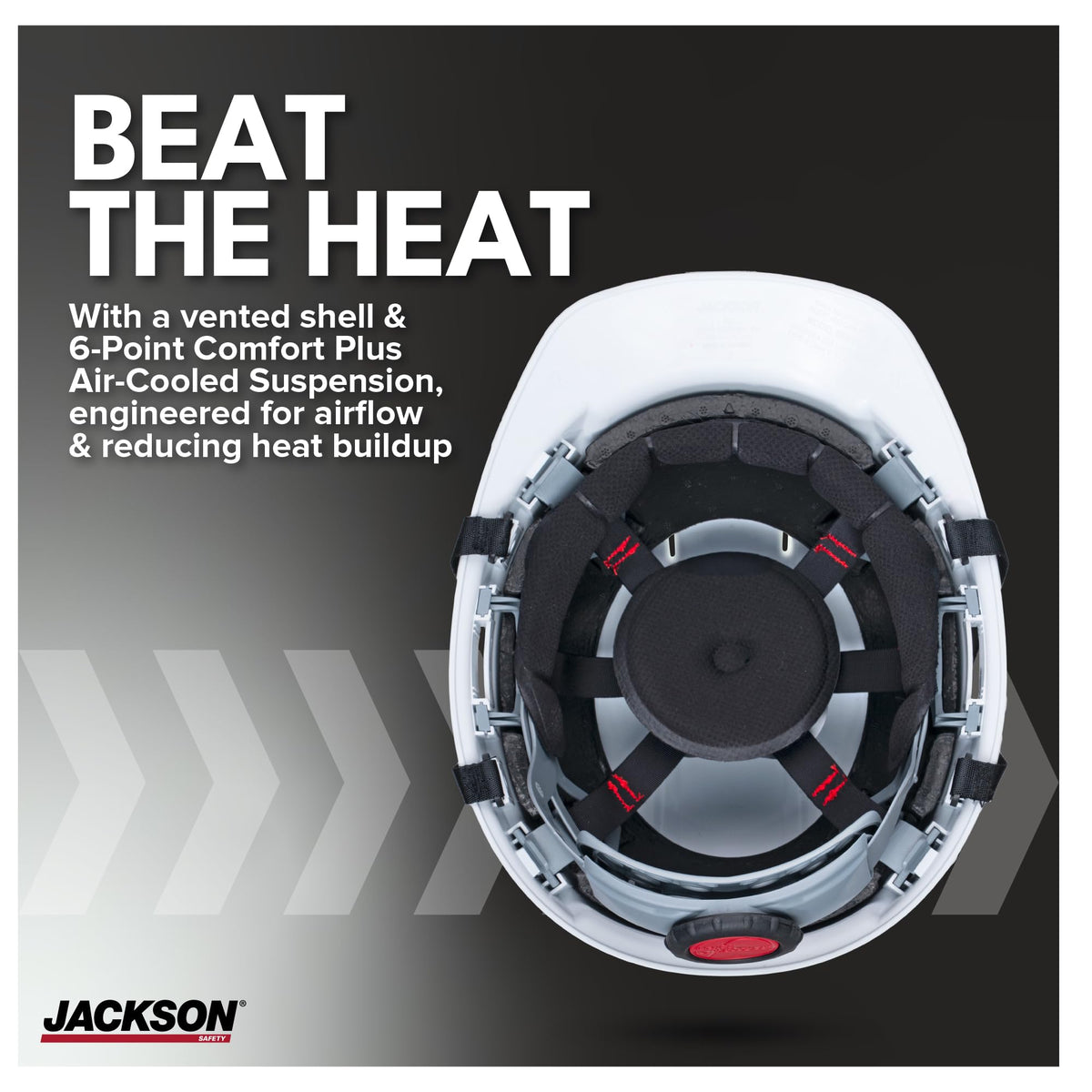 Jackson Safety SENTRY2 Vented Hard Hat — Type 2 Class C, White (22320)