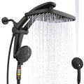 Rain Shower Head, Dual Shower Heads, Adjustable Integrated Bracket with Built-in Magnetic Base and Powerful Water Spray, with Handheld high-Pressure Spray Combination (Black). 🍁 All In One Marketplace Canada
