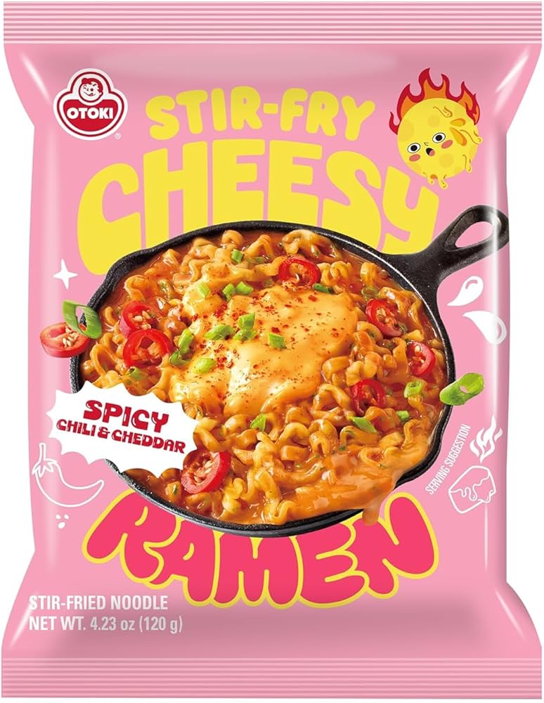 Ottogi Cheesy Stir-Fry Spicy Chili & Cheddar Ramen [Best Before Date: 2027.02.24]