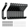 susswiff 10-Pack Coat Hook for Hanging, 10KG (Max), Stainless Wall Hooks for Towel, Hat, Backpack, Key, Clothes, Wall Mounted Coat Hanger for Closet, Black 10 CM 🍁 All In One Marketplace Canada