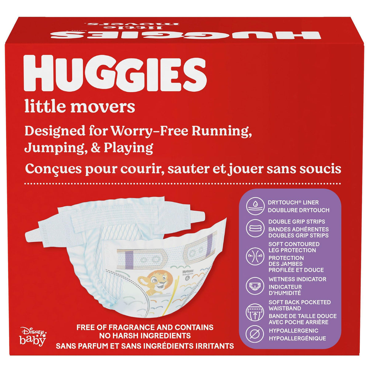 Huggies Size 8 Diapers, Little Movers Baby Diapers, Size 8 (46+ lbs), 76 Count, Packaging May Vary 🍁 All In One Marketplace Canada