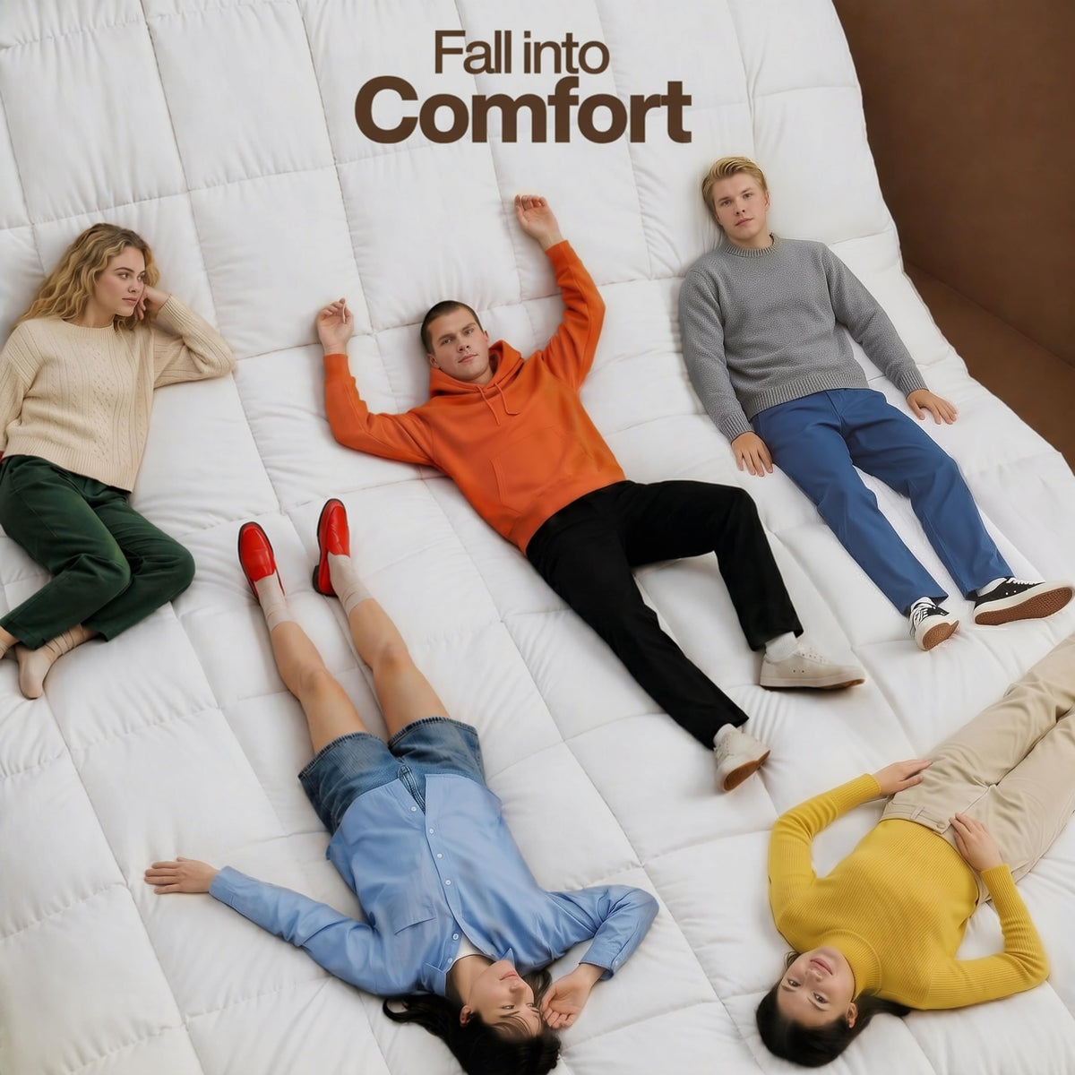 Utopia Bedding Queen Comforter Duvet Insert, Quilted White Comforter with Corner Tabs, Box Stitched Down Alternative Comforters Queen Size 88 x 88 inches 🍁 All In One Marketplace Canada