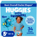 HUGGIES Disposable Swim Diapers - Size 5-6 Large, Huggies Little Swimmers, 34 ct 🍁 All In One Marketplace Canada
